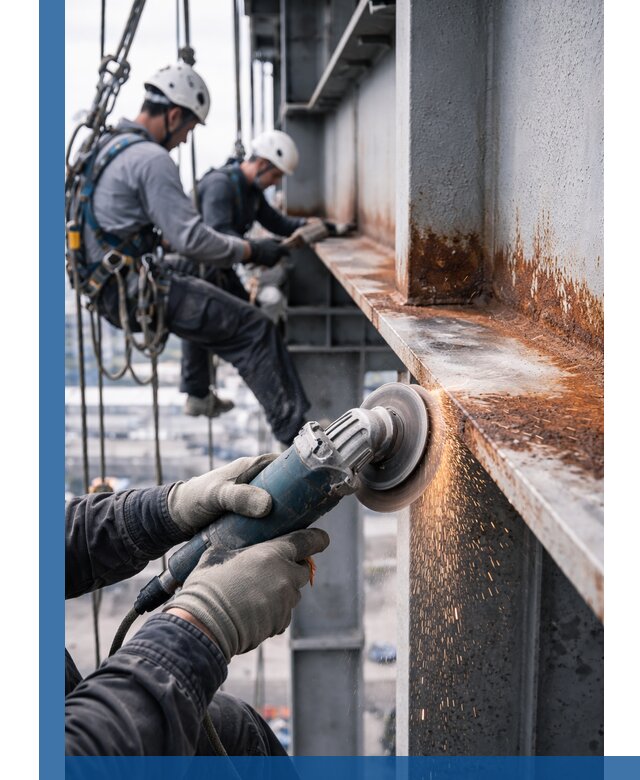 Зачистка металла от ржавчины и подготовка поверхностей в Великом Устюге