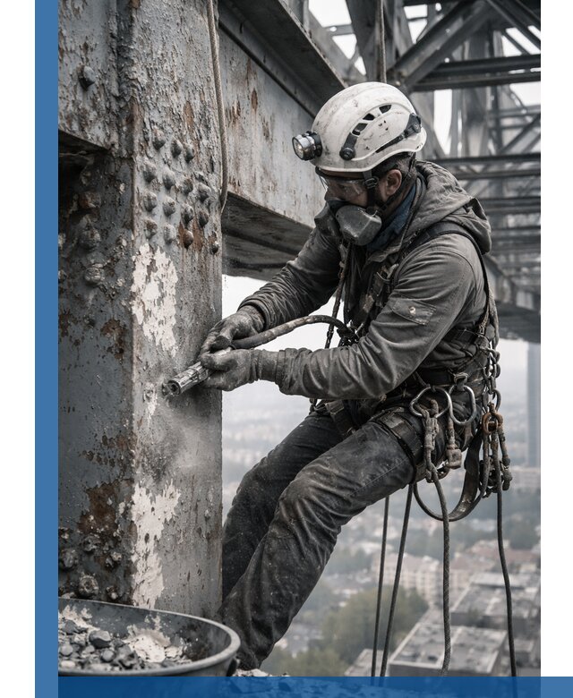 Удаление старой краски с металлических конструкций в Великом Устюге