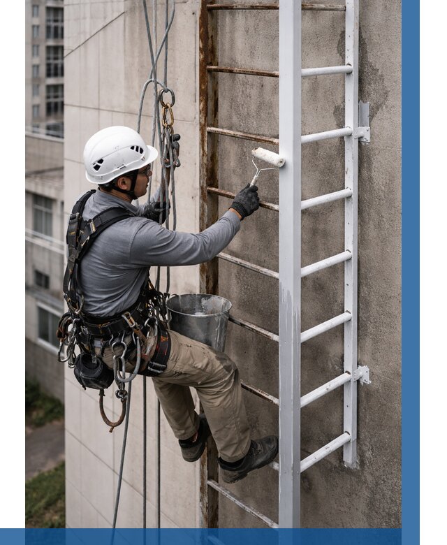 Покраска пожарных лестниц в Великом Устюге от 4581 р. | ВЫСОТНИК-Влс