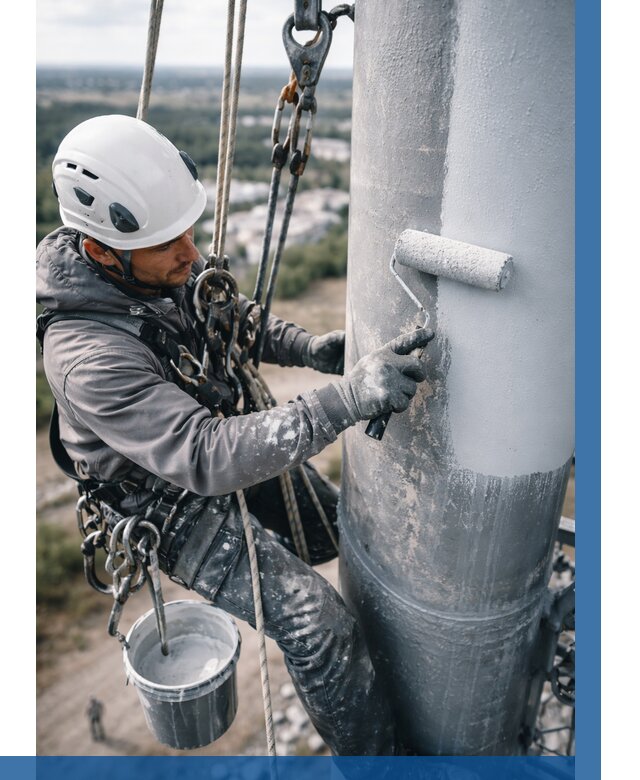 Покраска мачт связи под ключ в Великом Устюге от 865 р. | ВЫСОТНИК-Влс