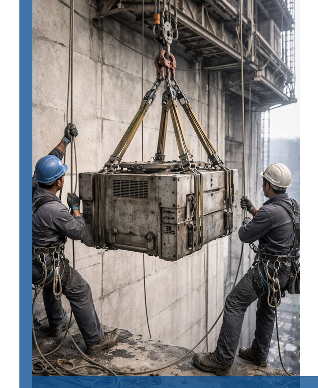 Такелажные работы на высоте, подъем и монтаж грузов в Великом Устюге