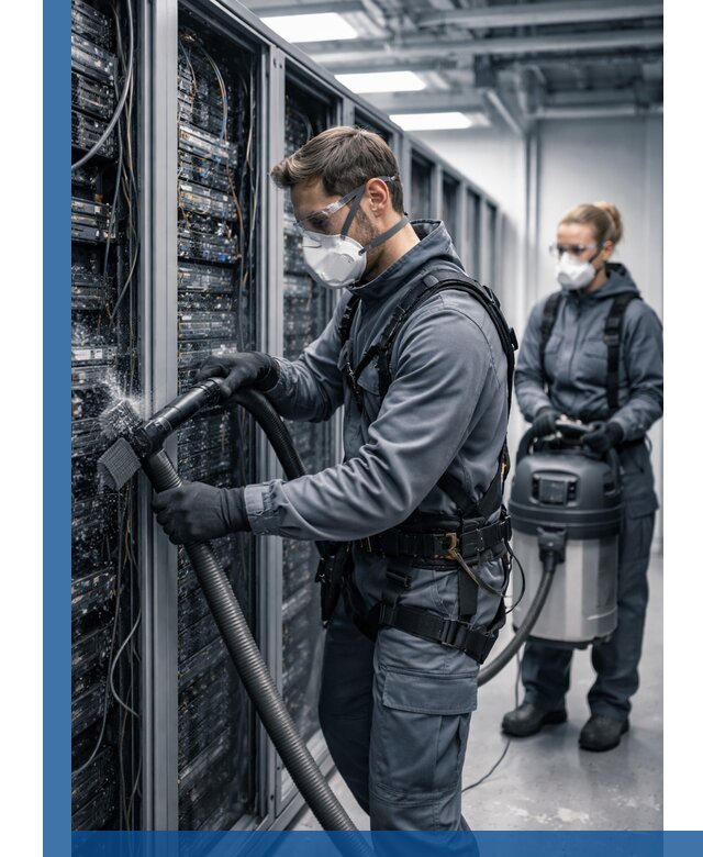 Обеспыливание серверной комнаты в Великом Устюге, профессиональная очистка