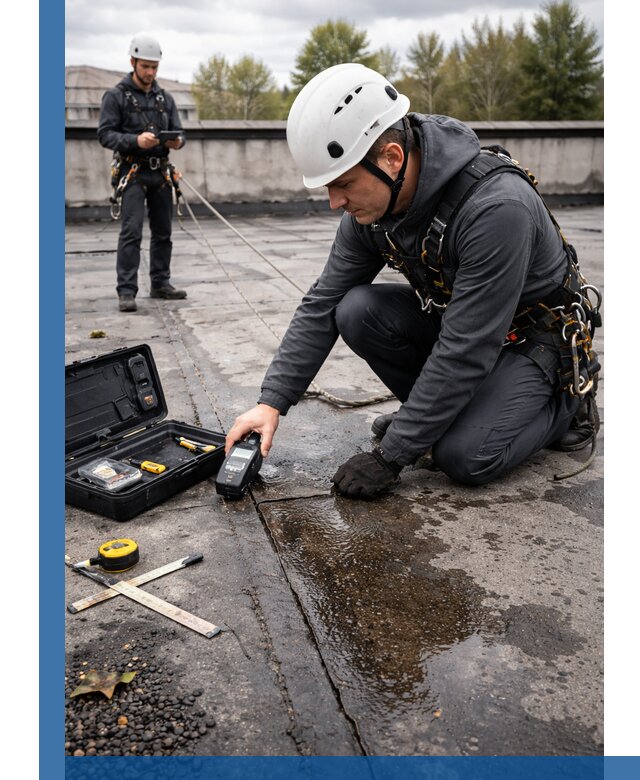 Обследование кровли на протечки и выявление дефектов в Великом Устюге