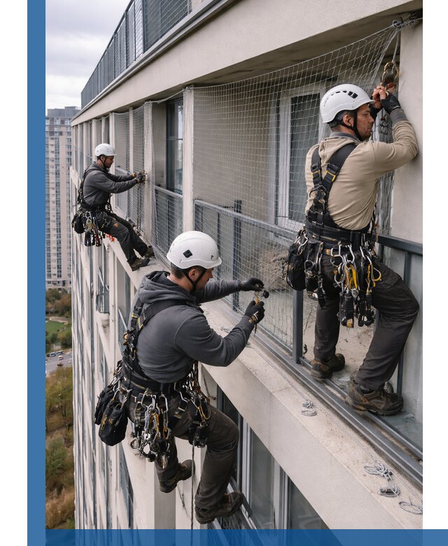 Профессиональный монтаж защитной сетки от птиц в Великом Устюге