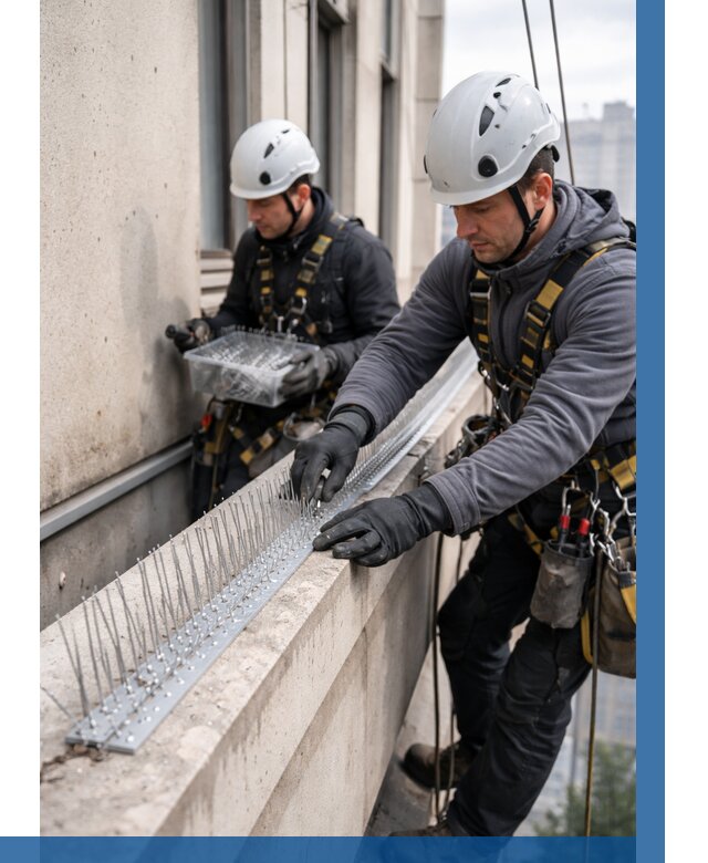 Установка шипов от птиц в Великом Устюге от 865 р. | ВЫСОТНИК-Влс